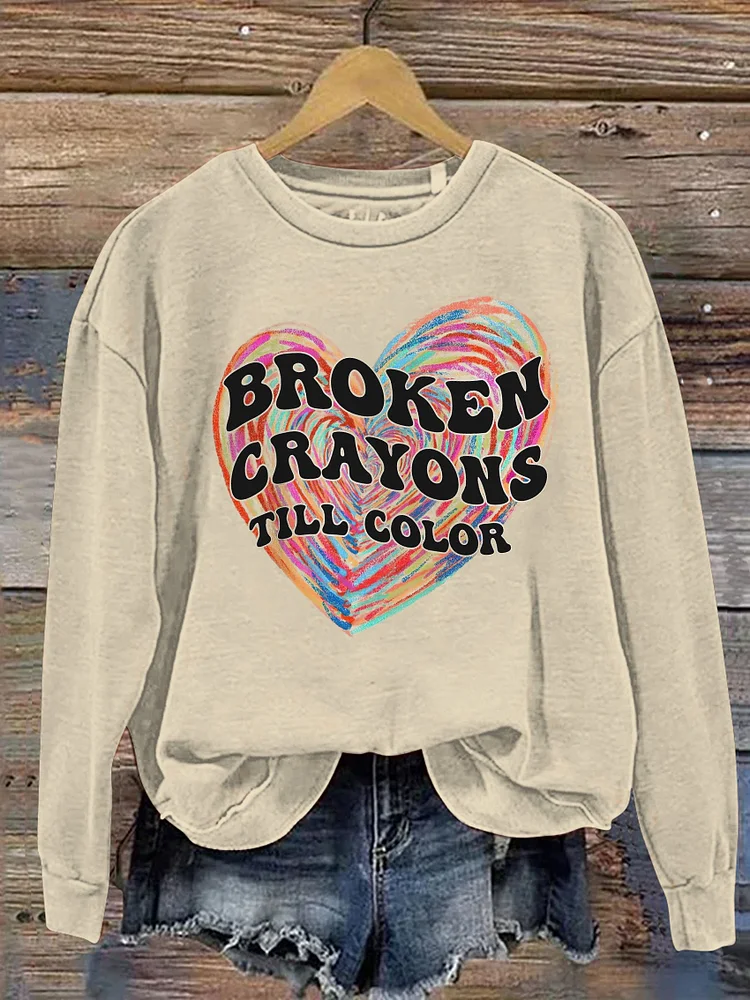 Love Broken Crayons Still Color Suicide Prevention Semicolon Mental ...