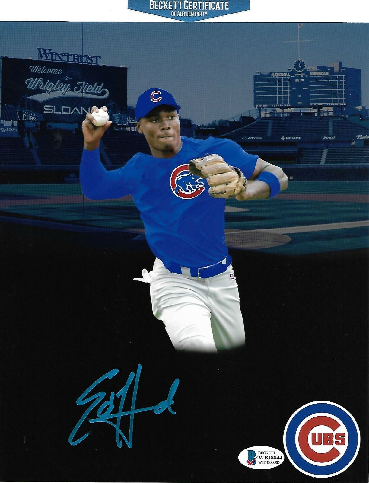 ED HOWARD signed autographed CHICAGO CUBS 8X10 2020 FIRST ROUND PICK COA BECKETT