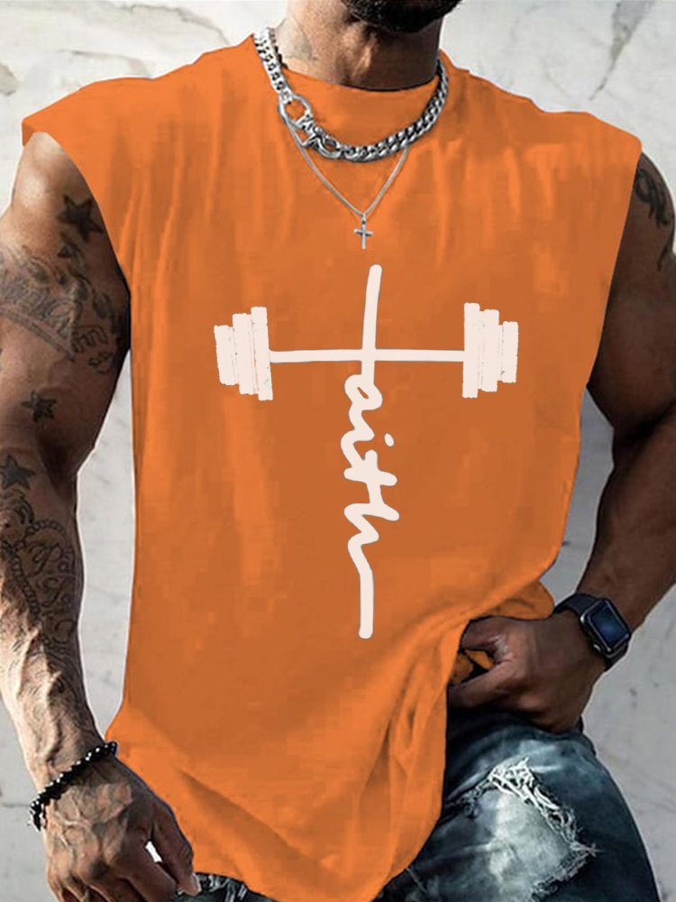 Weightlifting Cross GYM Oversized Print Vest / Rvogue / Rvogue
