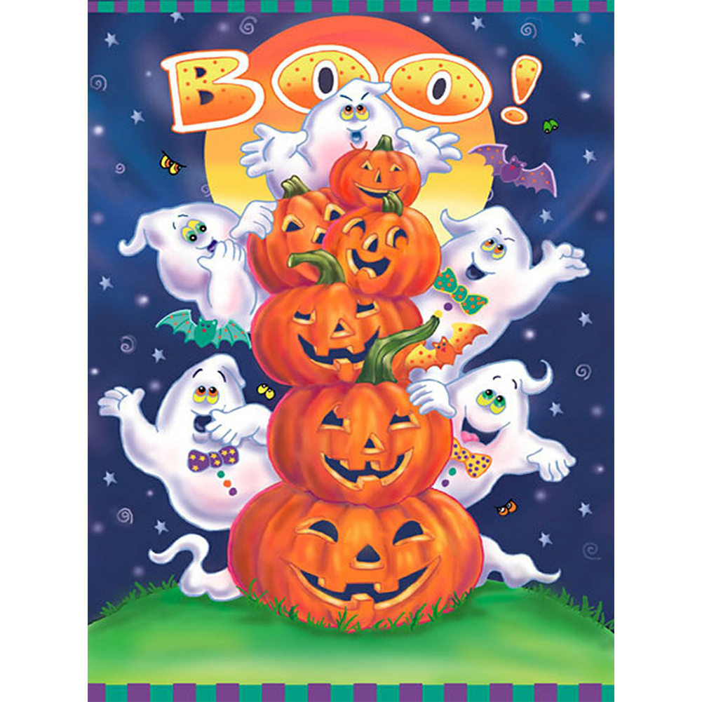 

Halloween - 11CT Stamped Cross Stitch - 40*50CM, 501 Original