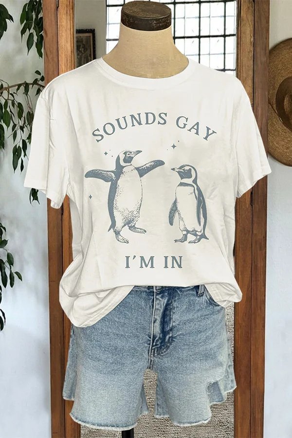 Cute Gay Penguin T-Shirt