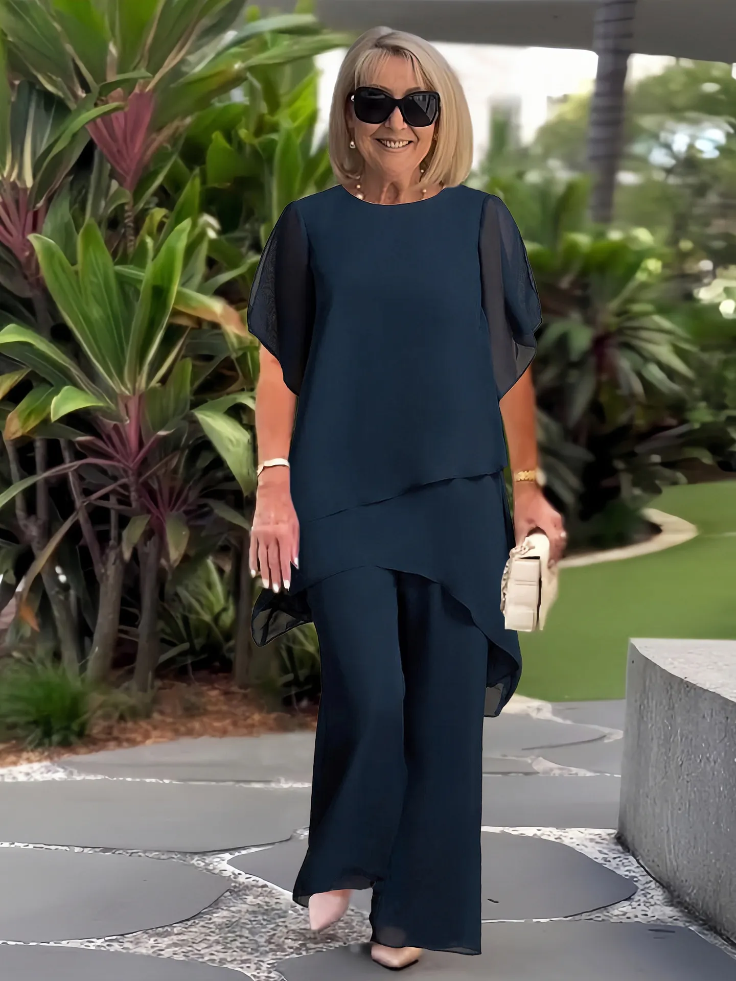 Elegantes Chiffon-Set