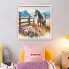 Horse-11CT Stamped Cross Stitch 40*40cm/15.75*15.75in tapestrymarket