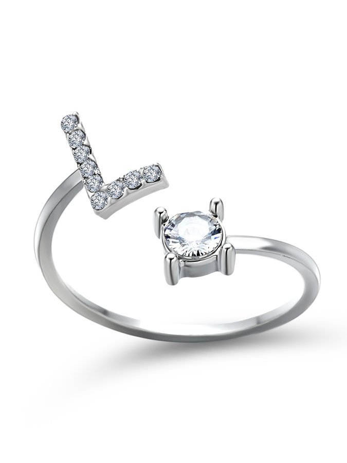 Creative Adjustable Ring With Diamonds