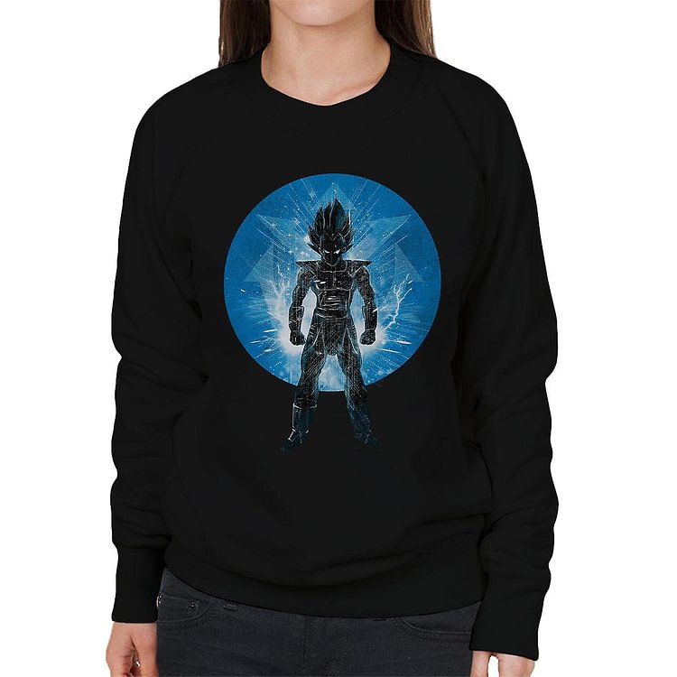 Blue Saiyan Storm Dragonball Z Women's Sweatshirt
