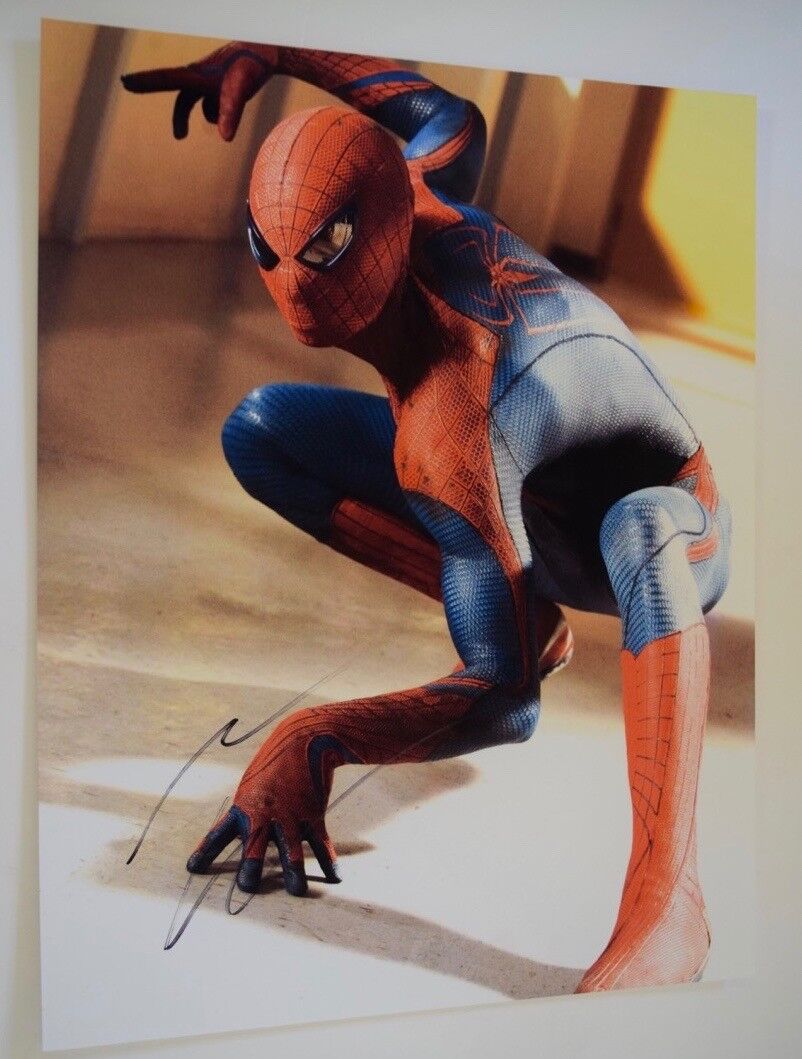 Andrew Garfield Signed Autographed 11x14 Photo Poster painting The Amazing Spider-Man COA VD