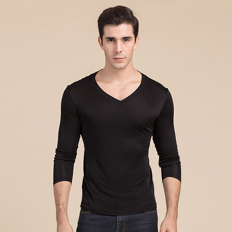 Double-sided Knitted Men's Silk Thermal Underwear-Chouchouhome