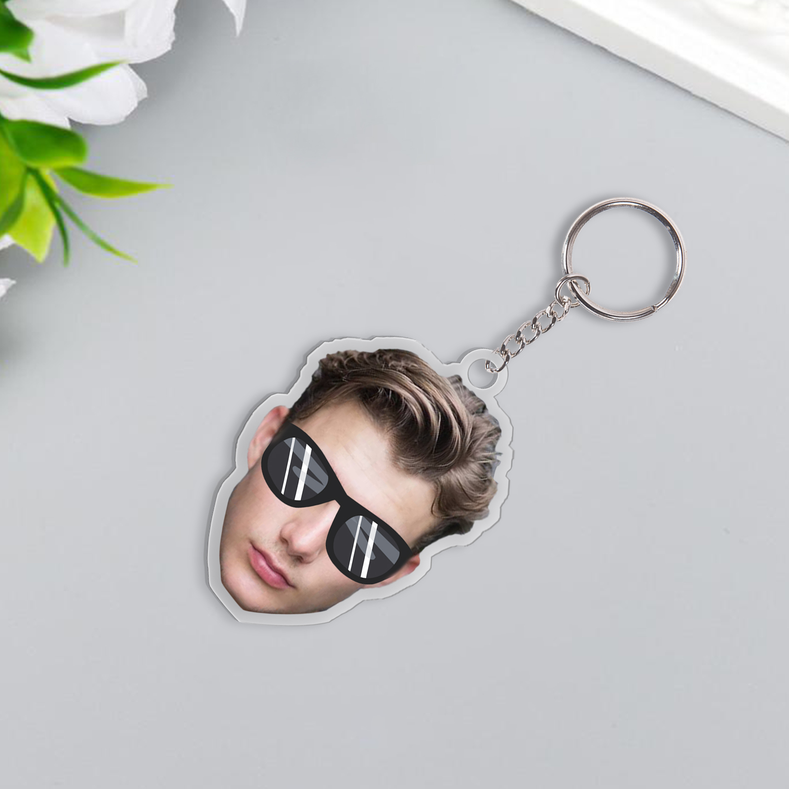 Custom Photo Acrylic Keychain Funny Keychain Personalised Gift for Him/Her-Jessemade AU