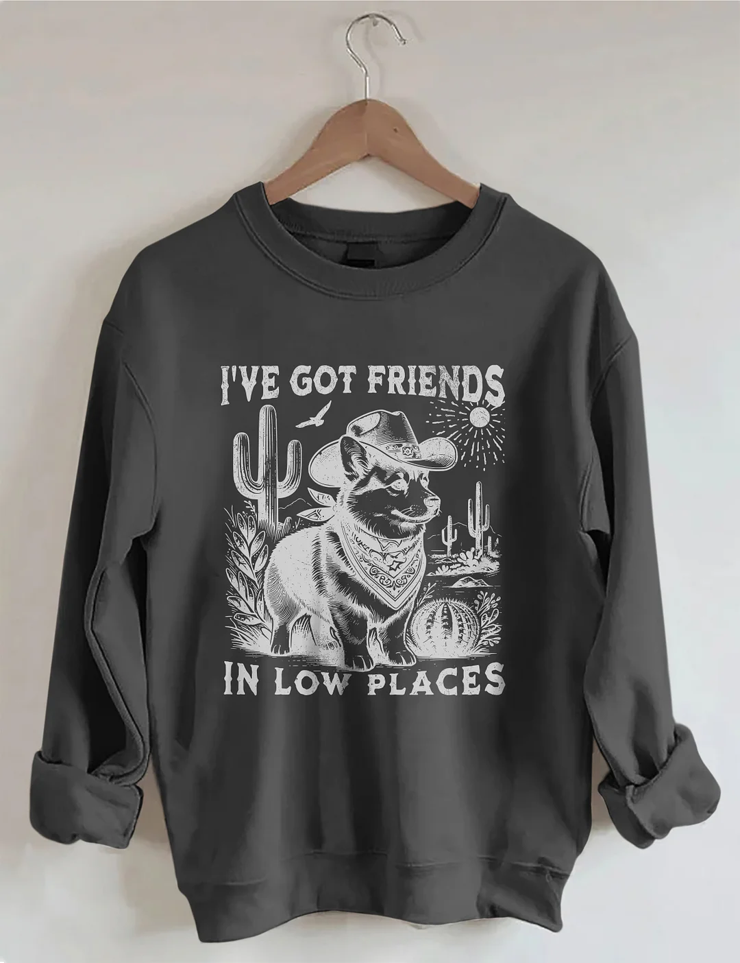 I've Got Friends In Low Places Corgi Dad Sweatshirt