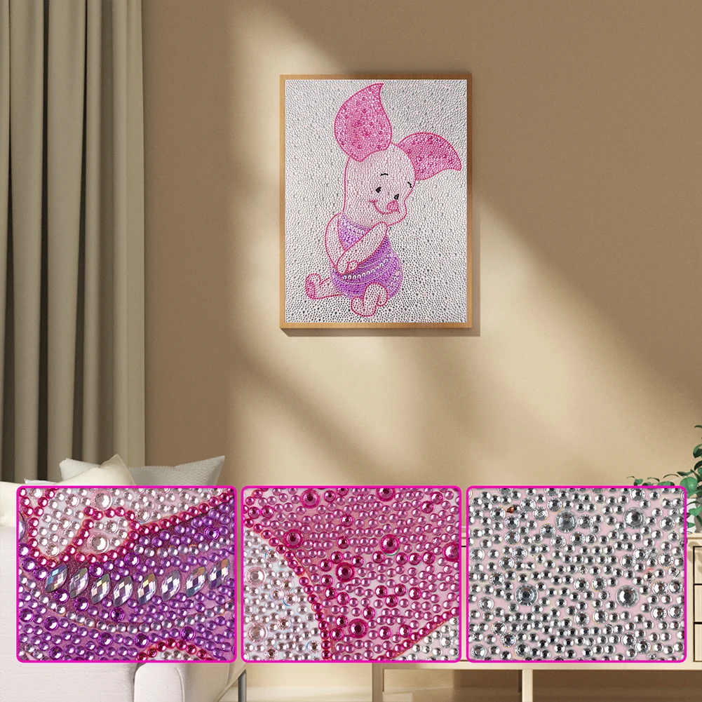 Diamond Painting - Full Crystal Rhinestone - Piggy(30*40cm)