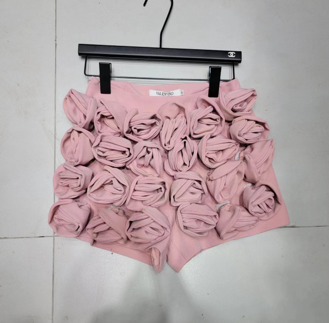 Wongn Trendy Fashion Women's 3D Flower Mini Skirts 2024 Spring New Items High Waist Wrap Hip Solid Color Skirt Female 11XX8807