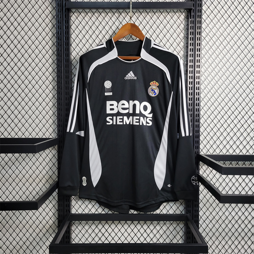 Retro Real Madrid 06-07 Away Long Sleeve Jersey