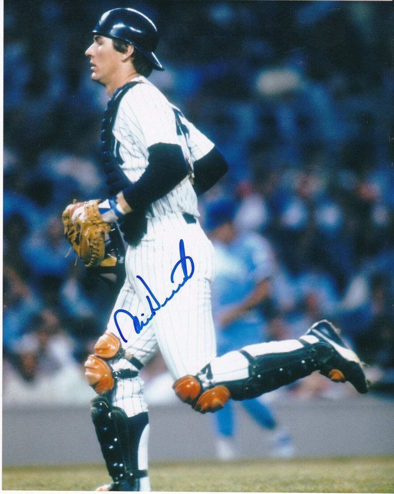 MIKE HEATH NEW YORK YANKEES ACTION SIGNED 8x10