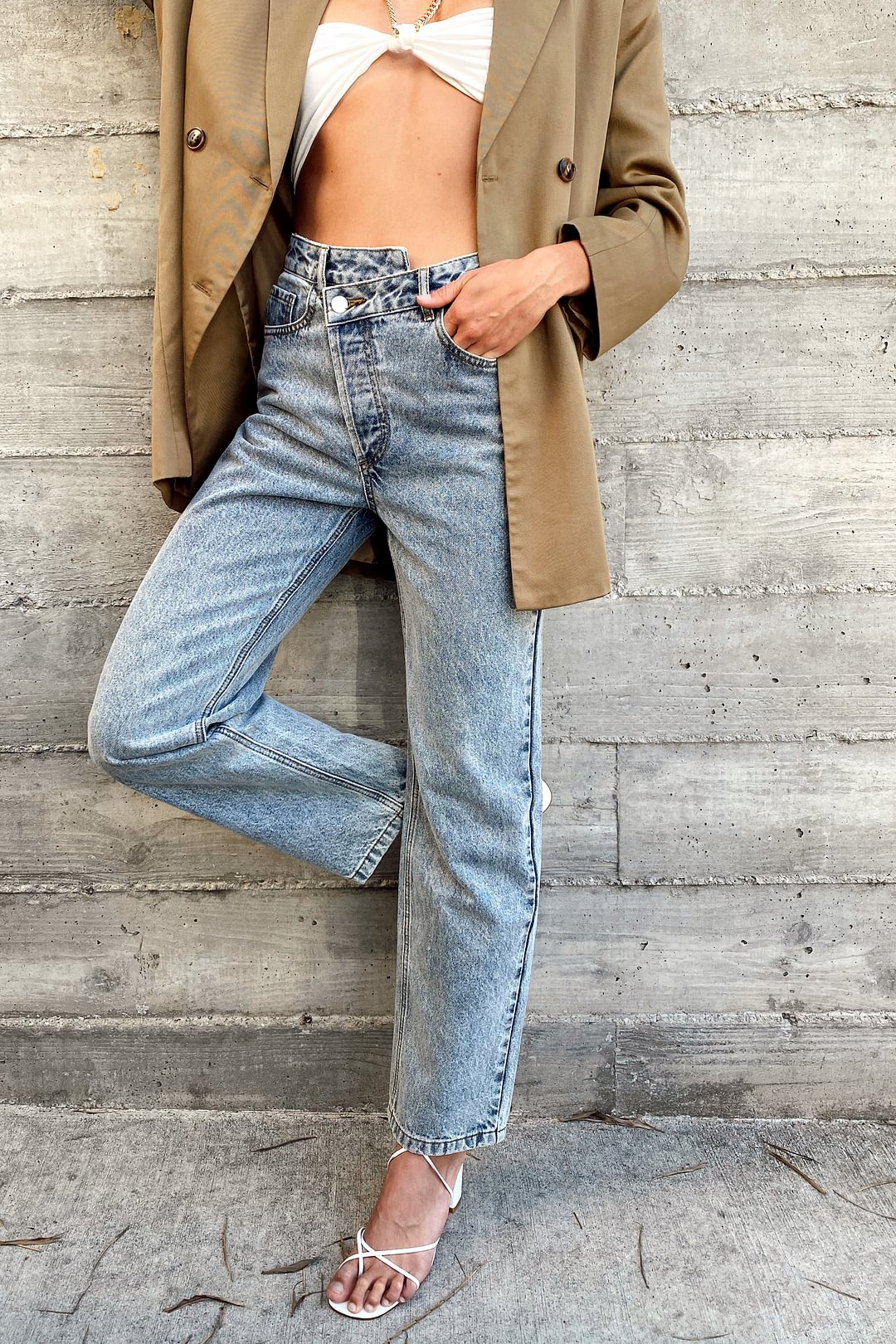 Dylan Light Asymmetrical Jean