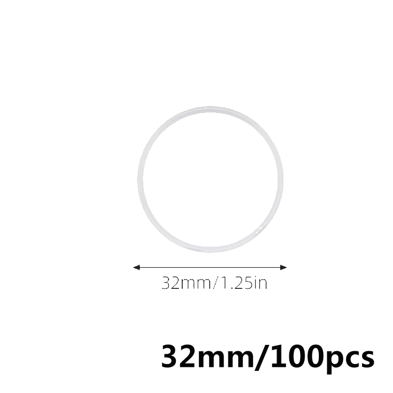 100pcs Super Clear Binding Disc Loose Leaf Planner Disc Bound Notebook Discs Journal and Planner Mushroom Binder Disc Binders