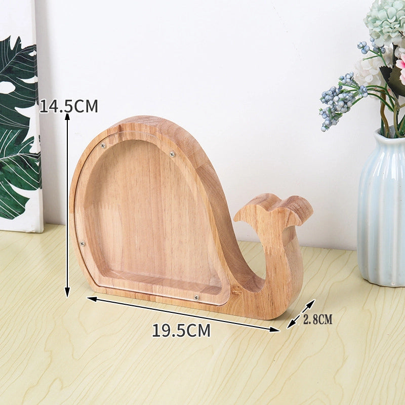 Piggy Bank Animal Wood Toys