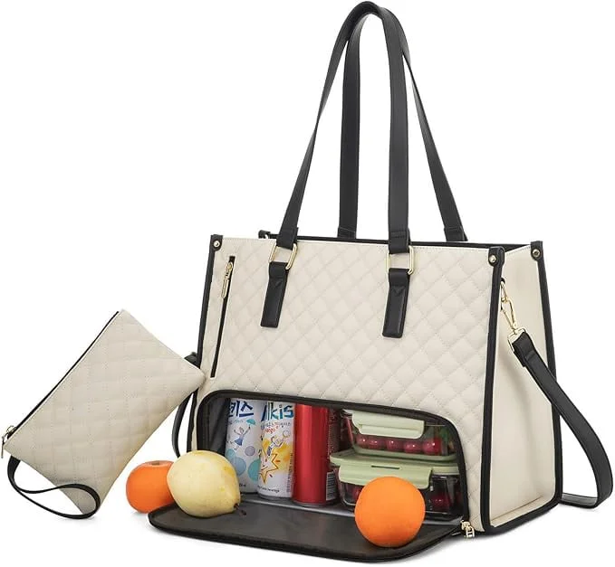 💼 Le sac fourre-tout 2 en 1 ultime – Quand l'élégance rencontre la fonctionnalité ! 🍽️