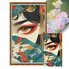 Fan Geisha Full Stamped Cross Stitch 14CT 2-Strand 40x70cm