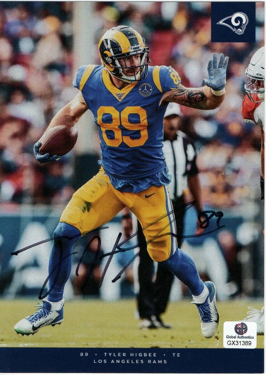 Tyler Higbee Signed Autographed 5X7 Photo Poster painting Los Angeles Rams GX31389