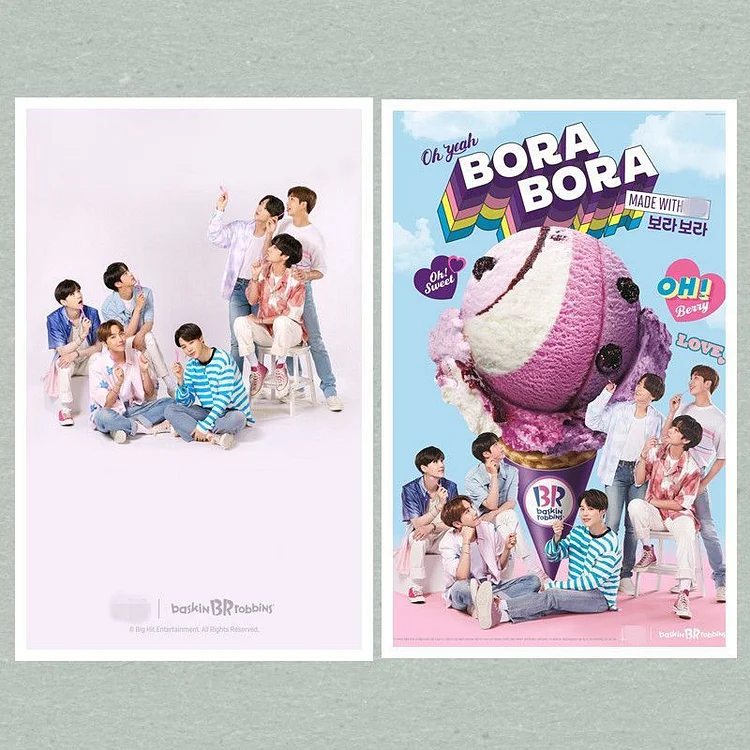 방탄소년단 BR Joint Ice Cream Poster
