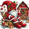 (40*40cm)Christmas Gnome - Full Round Drill Diamond Painting