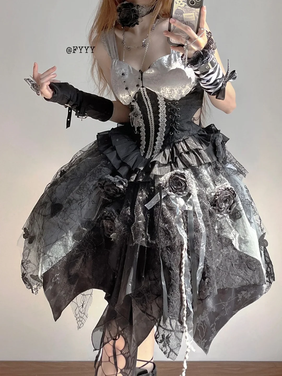 Sweet Corpse Bride Perfect Inspired Lolita Dress ON817