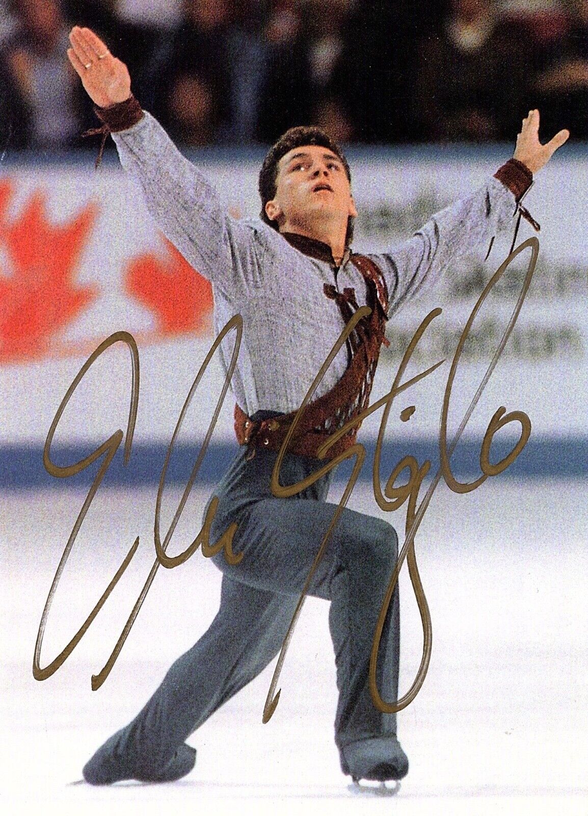 ELVIS STOJKO AUTOGRAPHED Hand SIGNED 5x7 Photo Poster painting Olympic Canadian Figure Skater