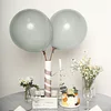 10 Pack | 18" Matte Pastel Silver Helium or Air Latex Party Balloons