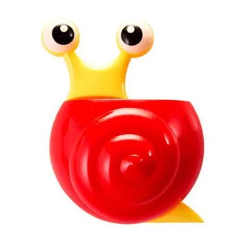 1pc New Arrival Toothbrush Holder Cute Cartoon Sucker Hook Toothbrush Holder Snail Bathroom Accessories toothbrush case