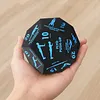 12 Sided Fitness Action Choice Dice Lightweight & Versatile Movement Training Dice Balance & Strength Improvement Interactive Number Dices for Gym Workouts & Yoga Exercise