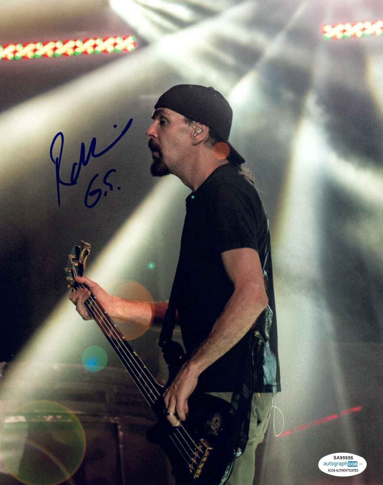 Robbie Merrill Signed Autographed 8x10 Photo Poster painting Bassist Godsmack Band ACOA COA