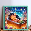 Disney-Princess Moana-18CT Stamped Cross Stitch 30*30cm/11.81*11.81in