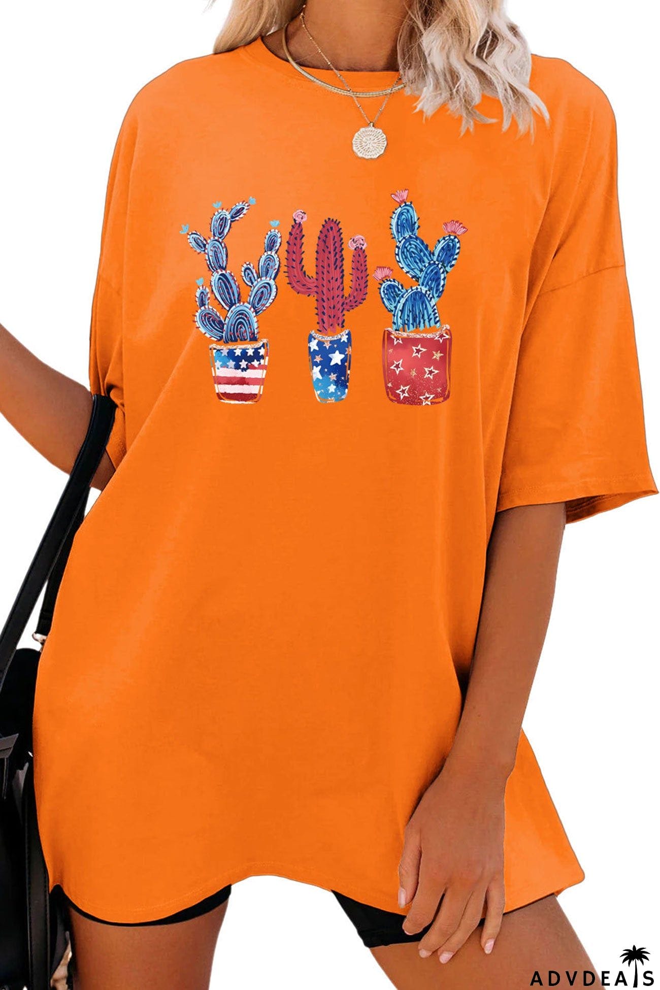 Cactus Flag Print T-shirt
