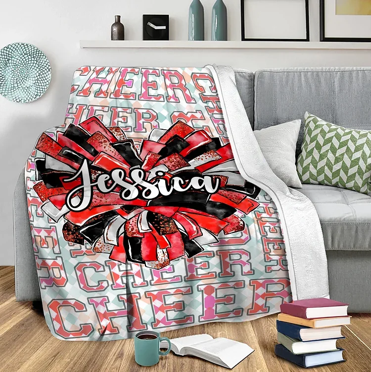Personalized Lovely Kid Cheer Blanket For Comfort & Unique|BKKid74[personalized name blankets][custom name blankets]