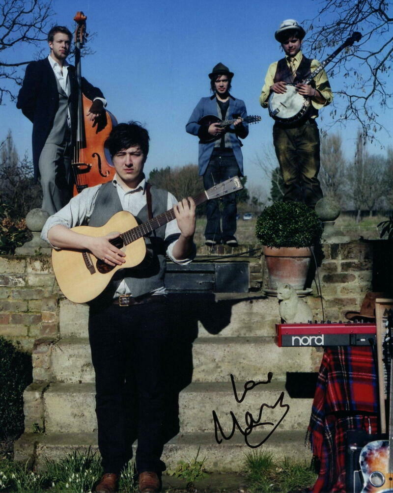 MARCUS MUMFORD SIGNED AUTOGRAPH 8x10 Photo Poster painting - ROCK, & SONS, WILDER MIND, BABEL