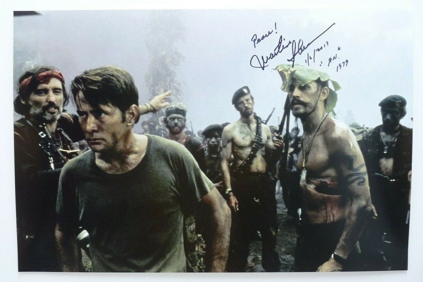 Martin Sheen Signed Apocalypse Now 12x18 Photo Poster painting W Inscription BAS Certified G1