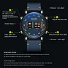 MEGIR Roller Design Men's Personality Creative Watch Trendy Black Technology Cool Concept Design Stainless Steel Strap