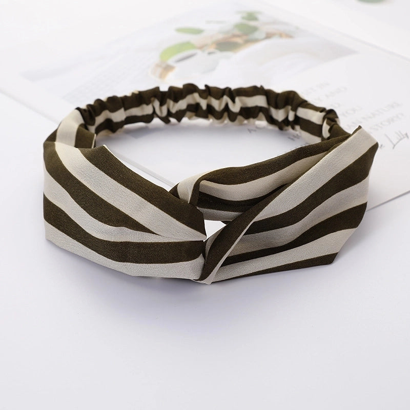 Women’s Lady Polka Dots Flower Cloth Hair Band