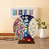 Diamond Painting Wooden Lion Moon Perpetual Calendar