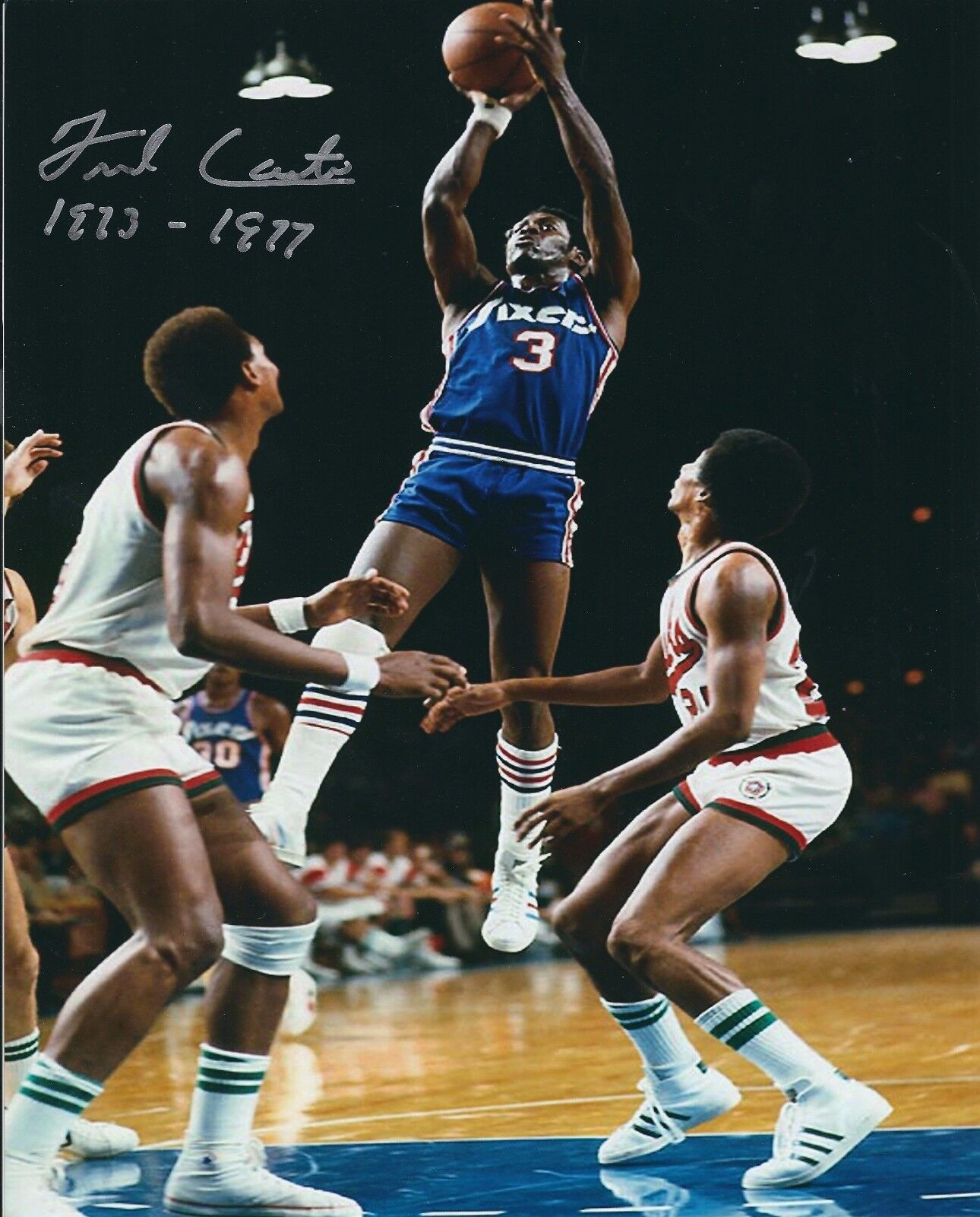 Signed 8x10 FRED CARTER Philadelphia 76ers Autographed Photo Poster painting w/COA