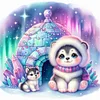 Winter Puppy-11CT Stamped Cross Stitch 40*40cm/15.75*15.75in