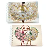 2 Pack Ballet Lady DIY Diamond Art Spiral Notebook Kit 80 Pages No Lines