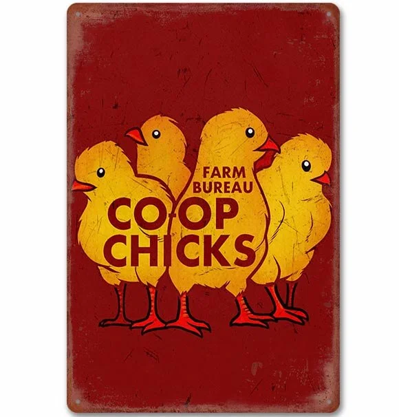 Oeufs frais - enseignes en étain vintage / enseignes en bois - 7.9x11.8in & 11.8x15.7in