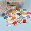 Multi-Color Embroidery Yarn with Transparent Storage Box Cross Stitch Supplies Sewing Embroidery Thread Set for Halloween Christmas Mothers Day (100)
