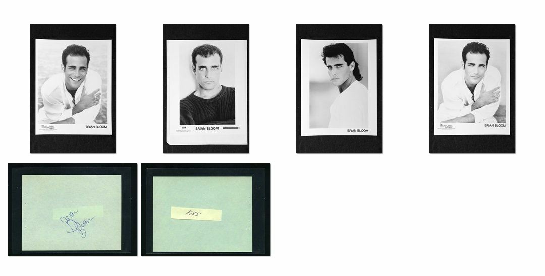 Brian Bloom - Signed Autograph and Headshot Photo Poster painting set - Oz; Melrose Place