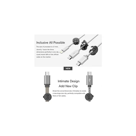 Desktop Cable Clips(Wood color) Deutsche Aktionsprodukte Full Strike Gmbh