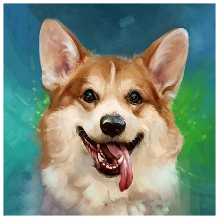 30*30CM Diamond Painting Dog   Beaded Needlework