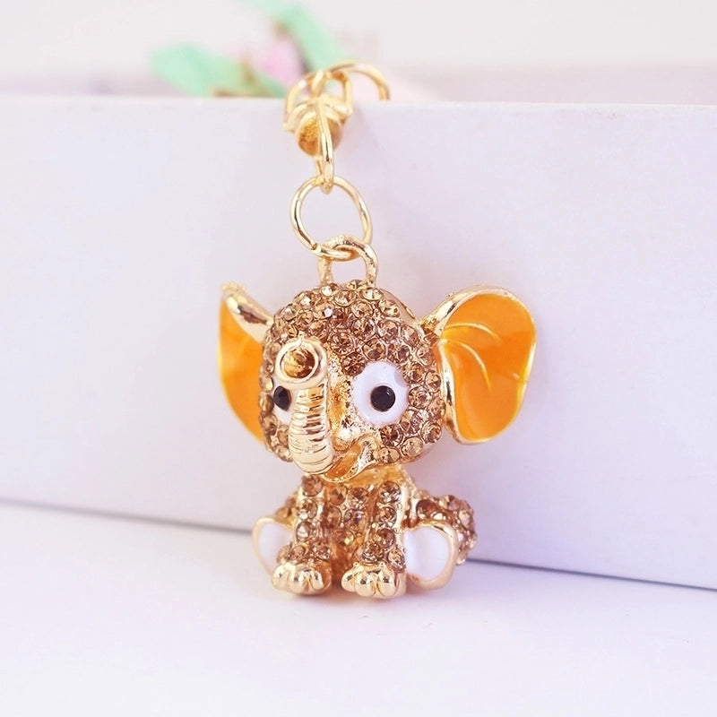 Cute Elephant Alloy Women’s Keychain