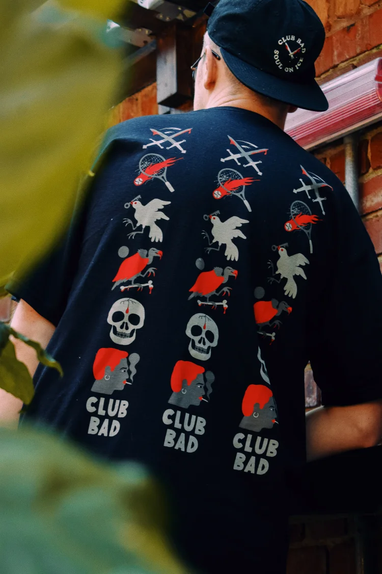 Melé x Club Bad 'Party Panther' Tee - BLACK