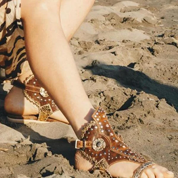 Women Summer Flat Personalized Beach Vacation Sandals